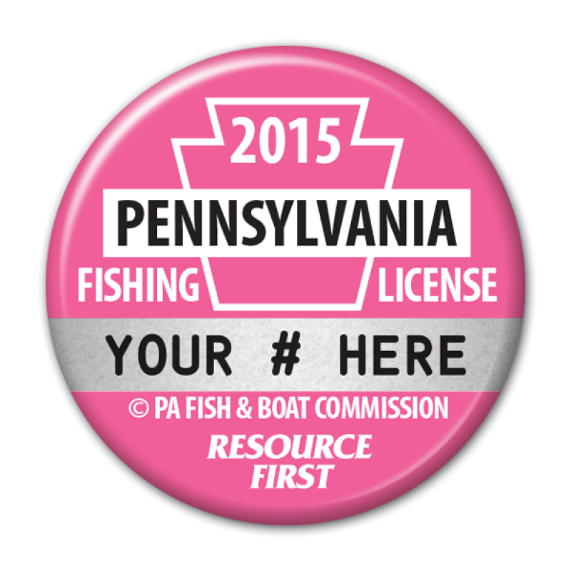 1975 Pennsylvania Fishing License Pin R648905