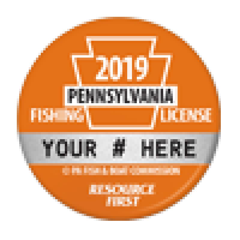 2019 PA Fishing License Button