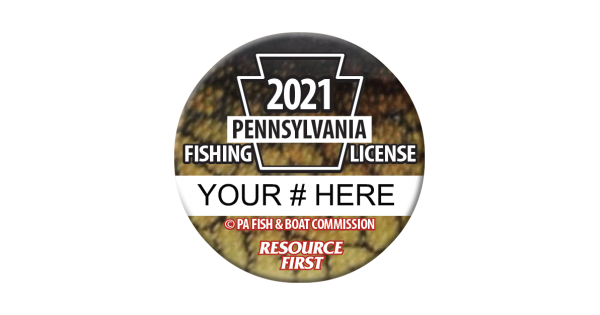 2021 PA Fishing License Button