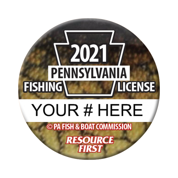 2021 PA Fishing License Button
