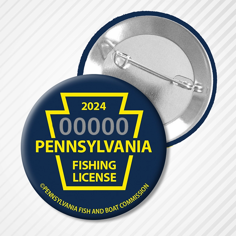 2024 PA Fishing License Button
